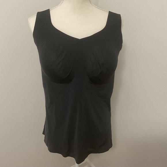 Evelyn Bobbie Smoothing Cami Black Plus Size 2X - Picture 4 of 7